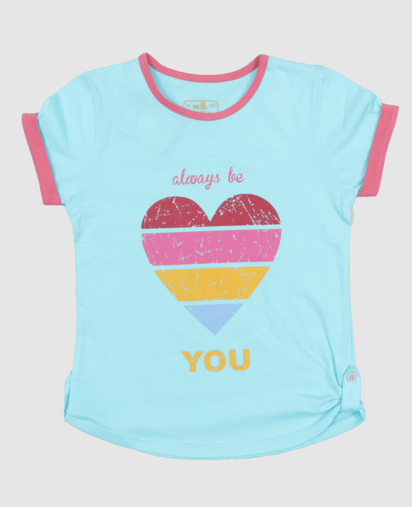 Girls Rounded Graphic Top - Offspring